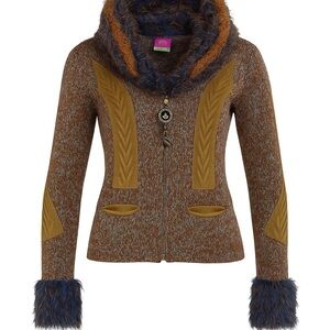 Save The Queen! Italy – Artsy Knit Sweater Jacket – Size L